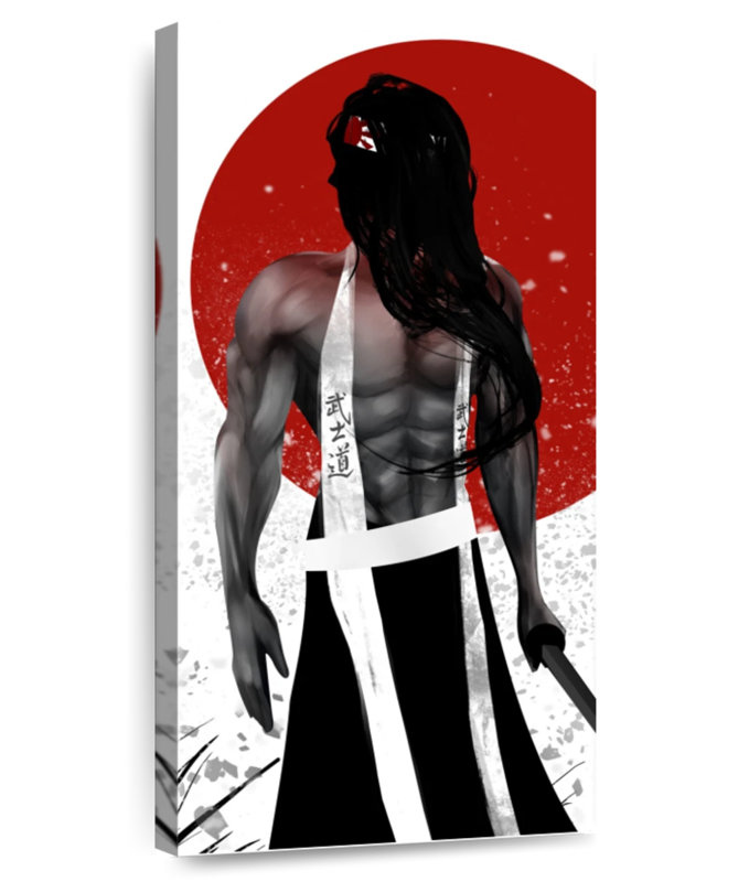 Long Haired Samurai, 24" H x 12" W