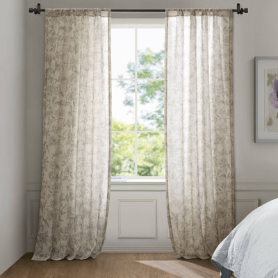 Light Filtering Curtains & Drapes 42x84 Polyester Blend Farmhouse Home