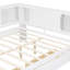 Lit de jour en bois avec tablettes, ports USB, éclairage DEL et 2 tiroirs-125069596