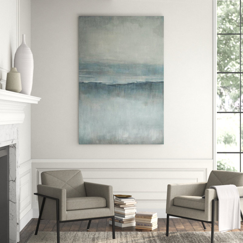 Fog Painting by D’Alessandro Léon, Image Brush Gel, 45" H x 30" W 