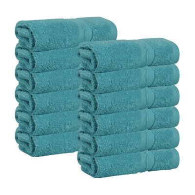  Serviettes de table en coton Smart Quick-Dry Zero Twist, lot de 12