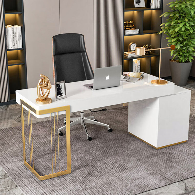 Bureau d'écriture Scandinavian Rock, H 29,53 po x l 62,99 po x P 23,62 po