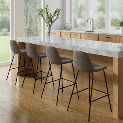 Kody Upholstered Stools with Steel Frame