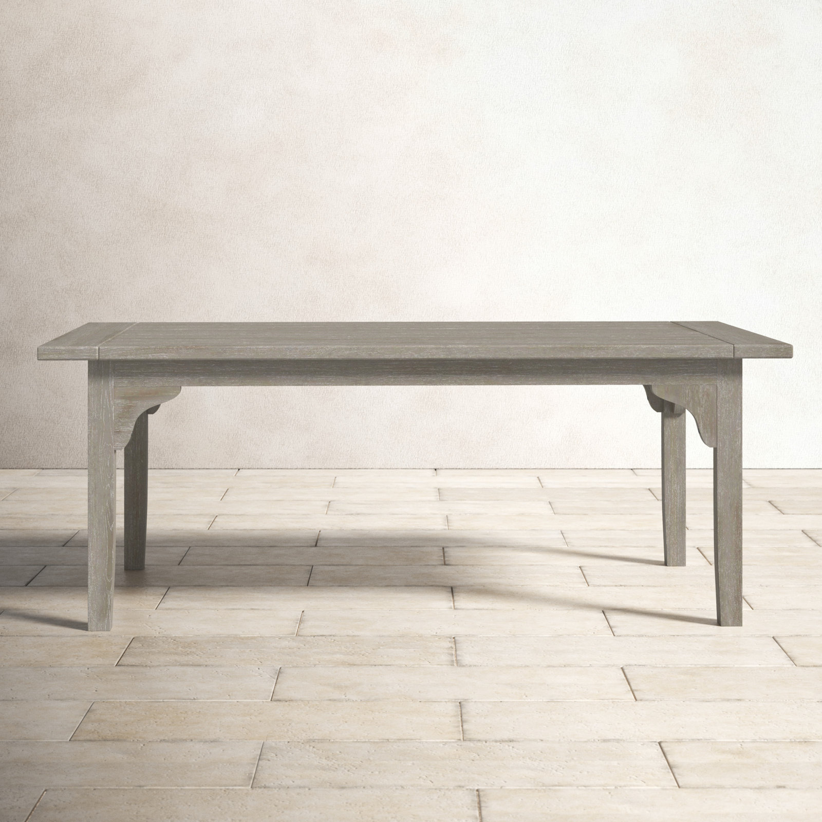 Summerton 48'' Teak Outdoor Coffee Table, Weathered Gray