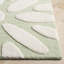 Tapis beige / vert en laine touffeté à la main à motif géométrique Sveva-475771828