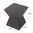 Geometric Outdoor End Table with Weather-Resistant Wicker
