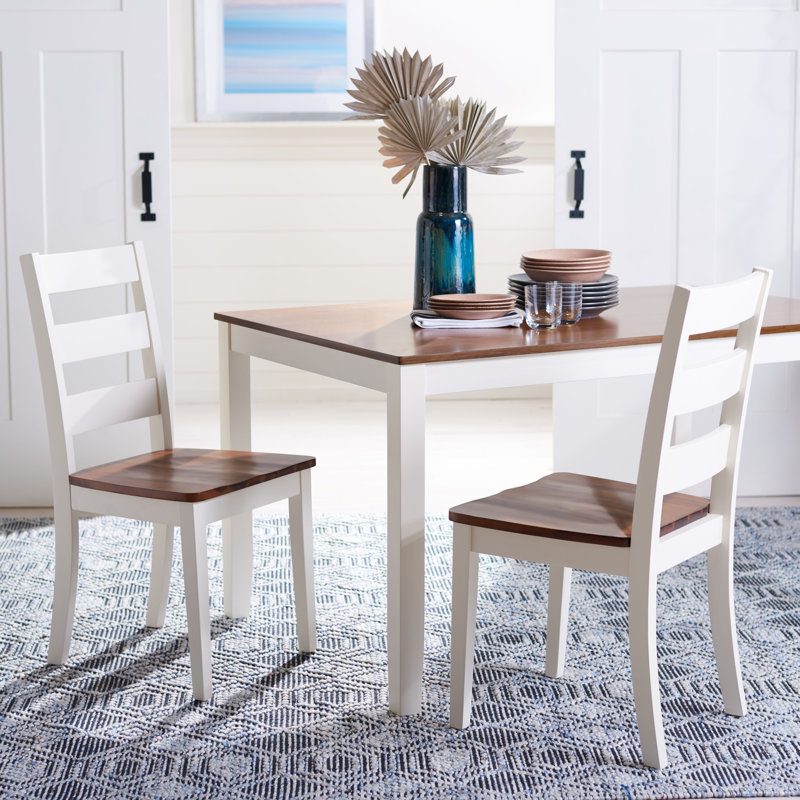 Tabouret 18 po Canion, Blanc / naturel