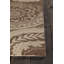 Tapis brun floral en laine touffeté à la main-1194963875