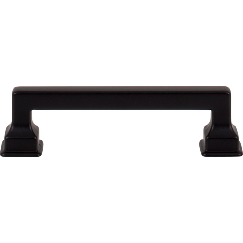 Matte Black Transitional Handle with Mounting Hardware