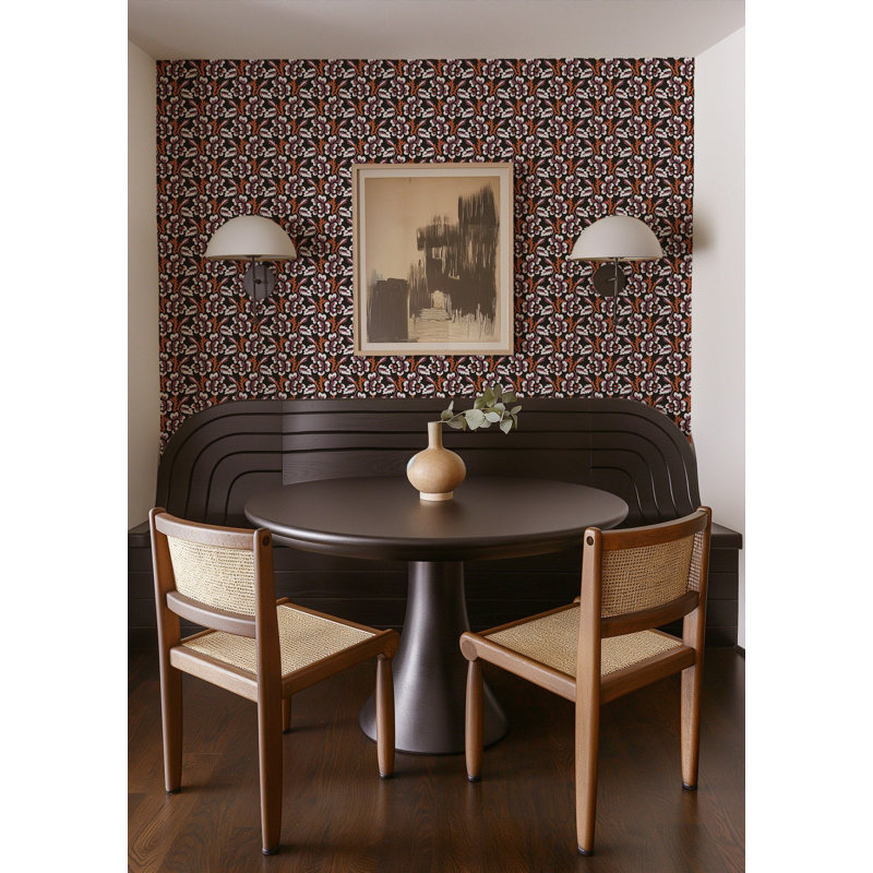 Thorn & Blossom - Autumn Noir Floral Wallpaper