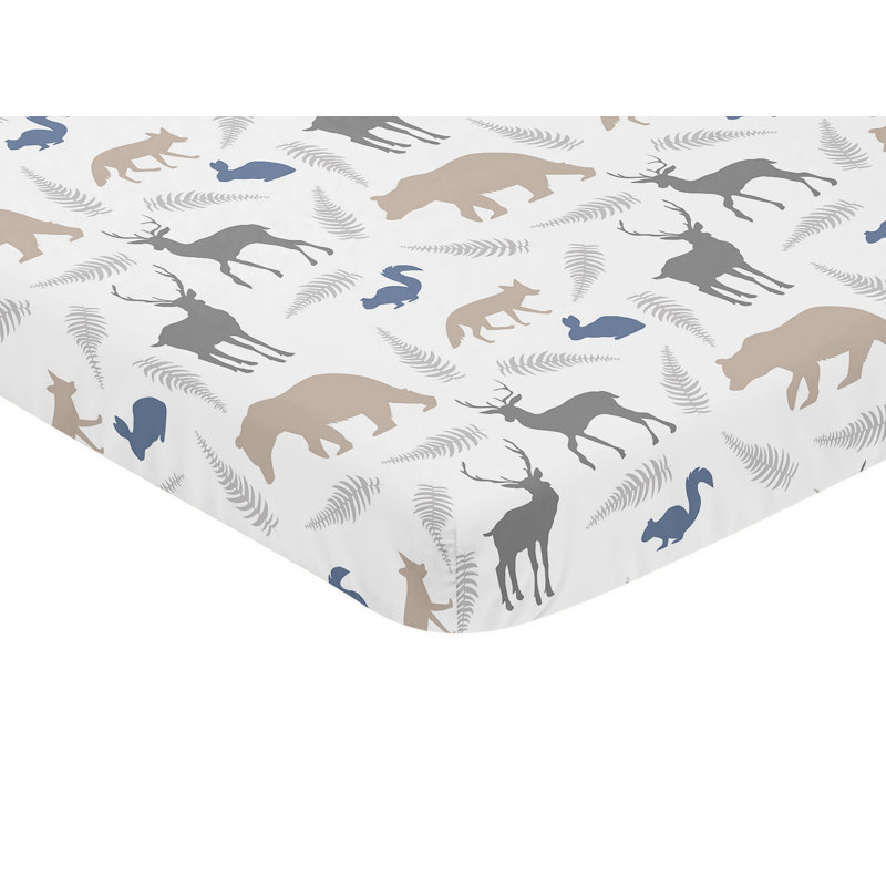 Mini drap de lit de bébé ajustable Woodland Animals