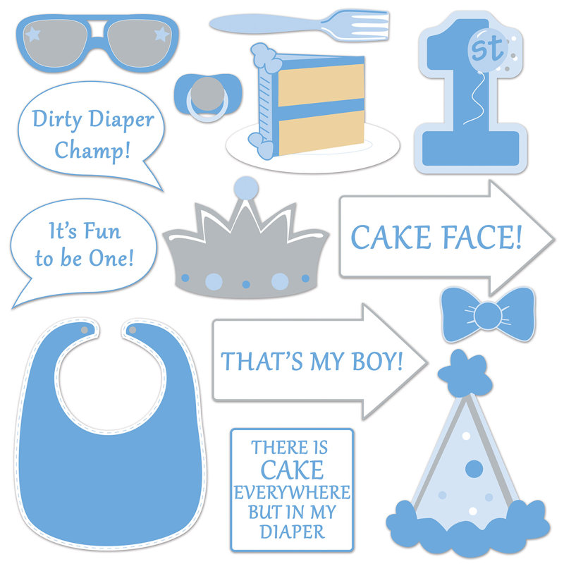 «1st» Birthday Photo Fun Signs