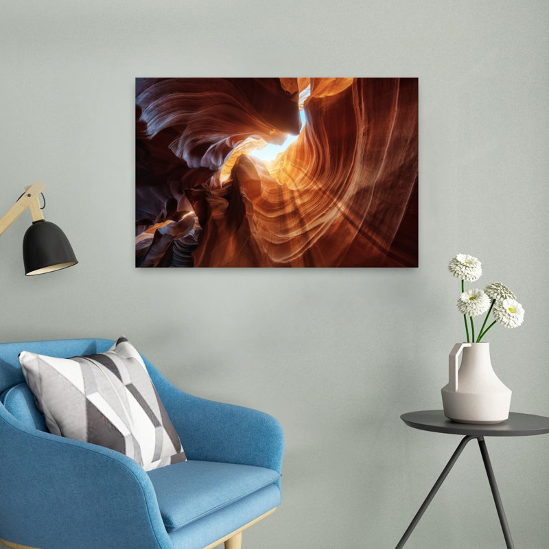 Pablo - Antelope Hole, art mural abstrait contemporain, H 16 po x l 24 po