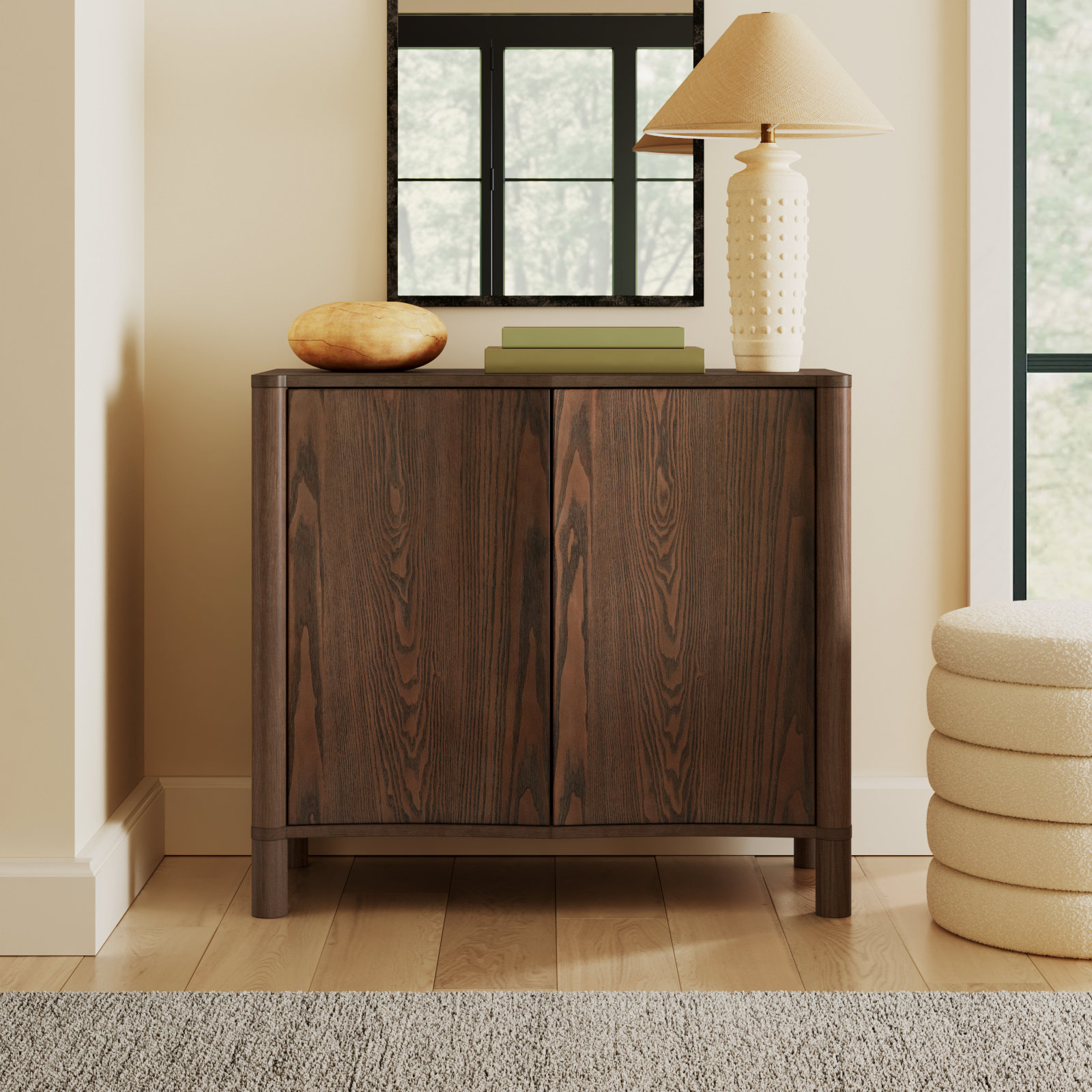 Becki Owens x Livabliss Sonador Cabinet, Brown