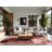 Soft Plush Farner Valentines Modern & Contemporary Abstract Area Rug in Brown – Rose Binding-220504177