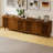 Hessle Credenza Storage Cabinet With Doors, Sideboard Buffet Cabinet With Adjustable Shelves For Living Room, Dining Room-1952775359