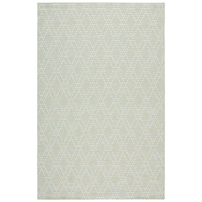 Edgeware 850 Polypropylene/Polyester Geometric Indoor/Outdoor Rug in Light Green/Yellow