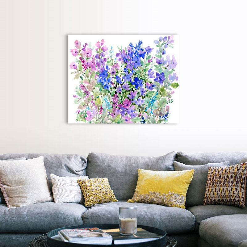 Art floral sur toile Floral, Toile tendue, H 36 po x l 45 po x P 1,25 po