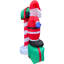 Pavillon de jardin 6 pi. Boîte aux lettres de bienvenue avec père Noël, bonhomme de neige et pingouin, décoration de jardin gonflable pré-éclairée