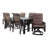 Outdoor Stacking Dining Armchair with Cushions
