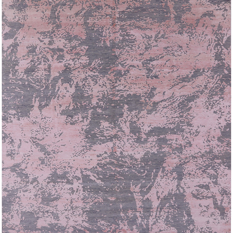 Tapis mauve / gris Boonsboro, Carré 5 pi