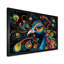 Impressionnant portrait de paon sur fond noir I - paon, art mural-1612901987-1852685213