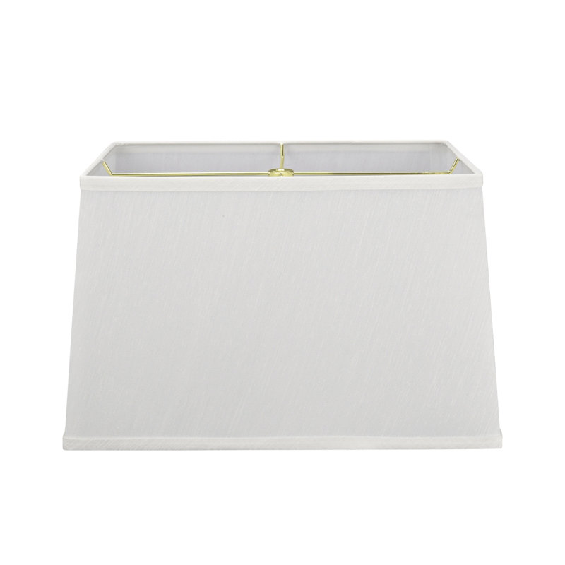 10'' H Gauze Textured Fabric Rectangle Lamp Shade
