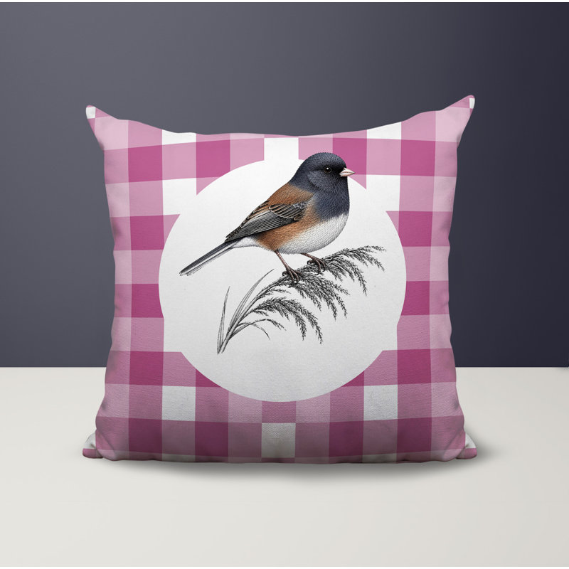 Coussin intérieur / extérieur Junco, 16 x 16, Magenta