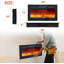 30 Inch Electric Wall Fireplace – Recessed & Wall Mounted, Adjustable Flame Colour, Remote & Touch Control, 750/1500W Heater with Timer, Linear Log & Crystal Design