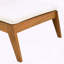 Chaise longue en bois d'acacia avec roulettes et dossier réglable à 4 positions