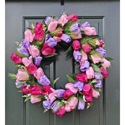 24 " Tulip and Grass Wreath