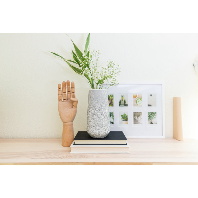 Vase de table en céramique Dajae, Gris
