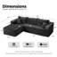 Canapé modulaire en L avec chaise longue Boneless-115025298-115025303