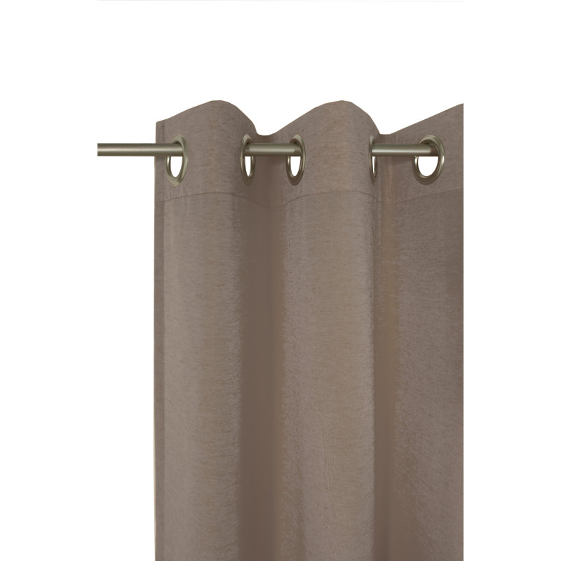 Peck Eyelet Room Darkening Single Curtain, Brown, 142cm Width x 220cm Drop