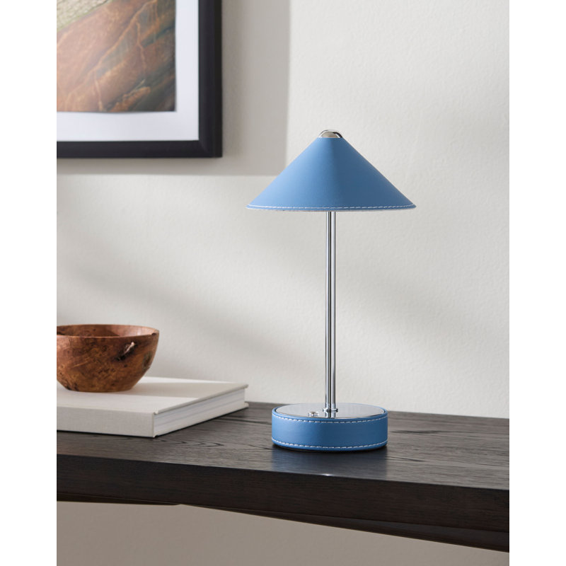 Buntin Integrated LED Table Lamp, Blue