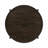 Round Solid Wood Coffee Table, Dark Brown