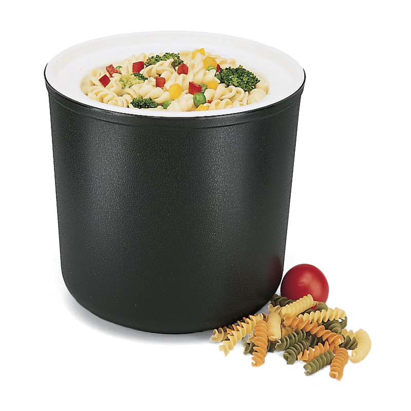 Carlisle Food Service Products Coldmaster® Circle Plastic Food Storage Container, Black