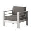 Chaise de patio en aluminium avec coussins Caggiano-103707827-100694684
