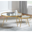 Barfield Glass Top Nesting Coffee Table