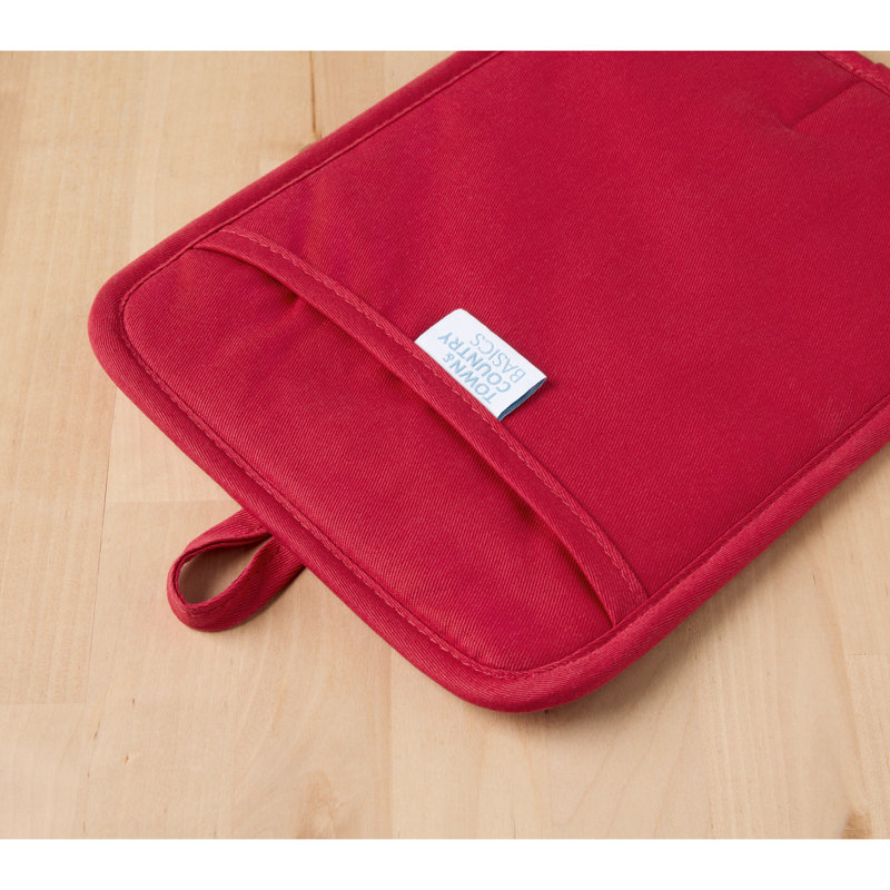 Ensemble de poignées Town & Country Living, Rouge