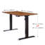 Bureau électrique Hagler 48 "x 24" avec contrôleur mémoire Vintage brun DESK-EEL-00-S4 Series-965570821