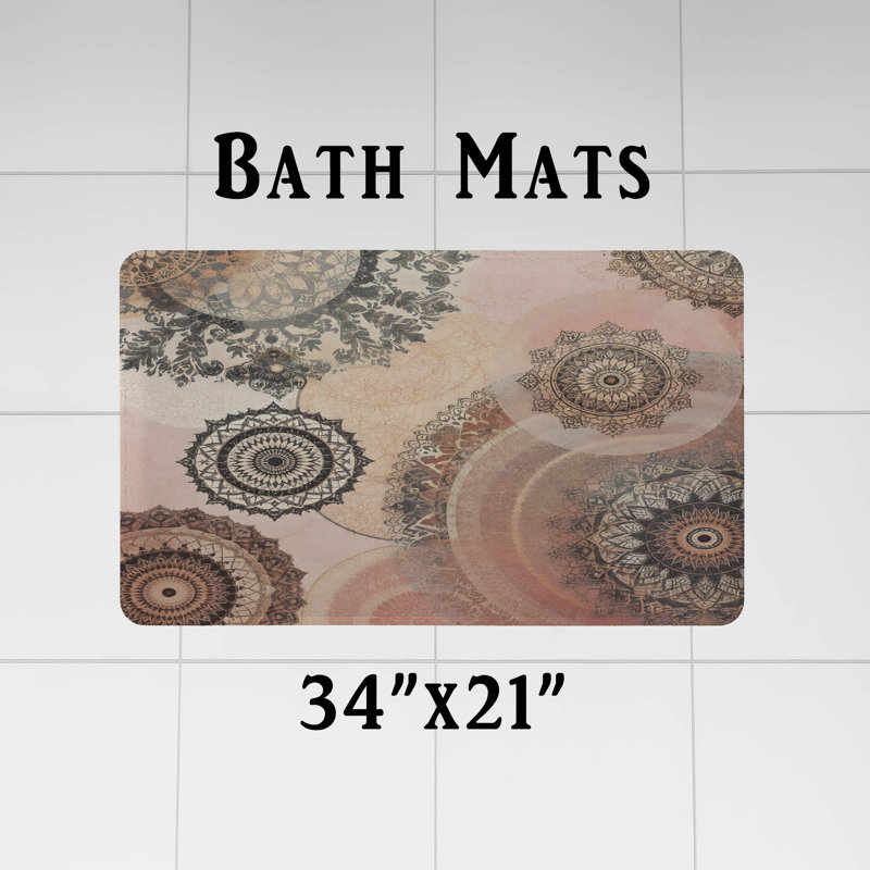 Rideau de douche avec tapis de bain, H 72 po x l 70 po
