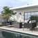 5 Piece Outdoor Furniture Set with Fire Pit Table, Modern Rope Woven Patio Conversation Sofa Set with Olefin Braid and Deep Seating