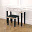 Coiffeuse de maquillage avec tabouret de coin 2 tiroirs Amaris-22336402