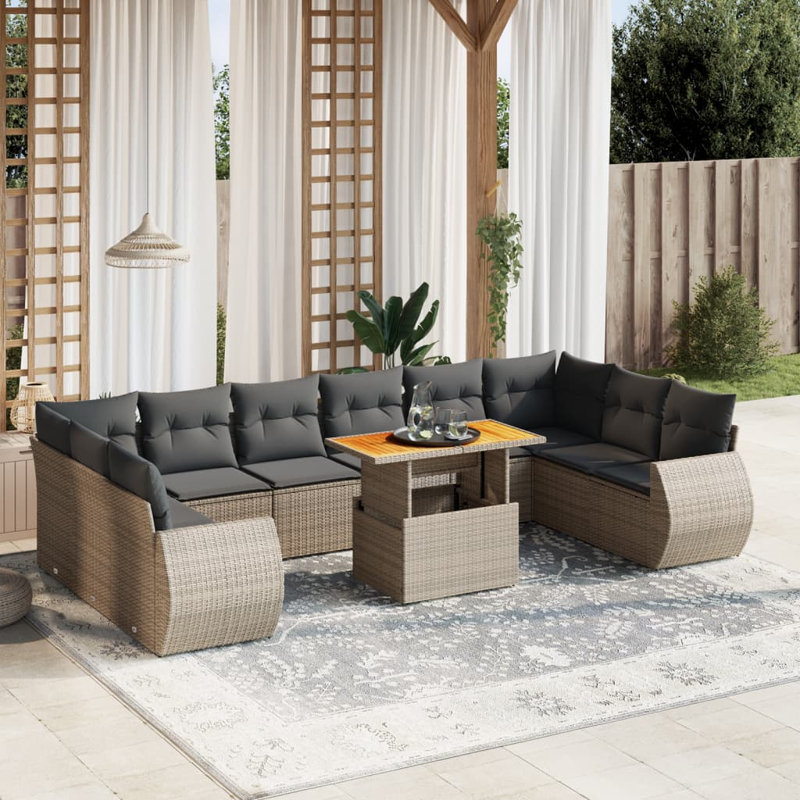 Ensemble de canapé de jardin Vidaxl
