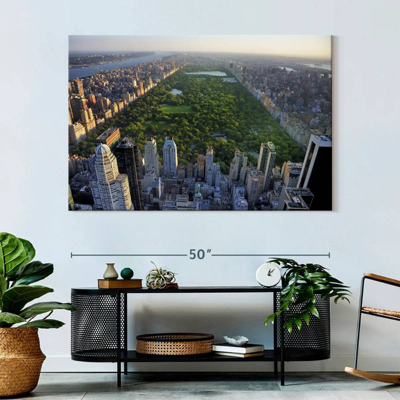 Central Park sur toile, H 34 po x l 51 po x P 1,25 po