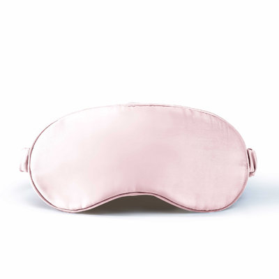 Silk Eye Mask, One Piece Silk Eye Patch, Black Pink Silver Taupe