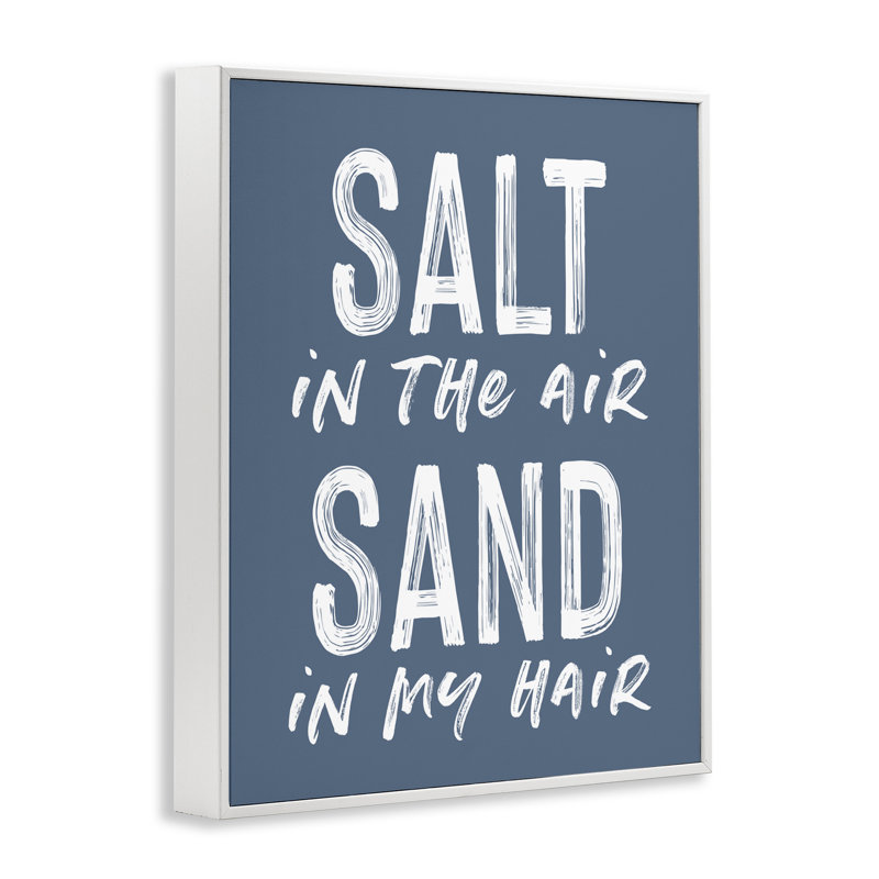 Giclée encadrée Summer Sand, H 30 po x l 24 po, Estampe numérique encadrée blanc bord de mer