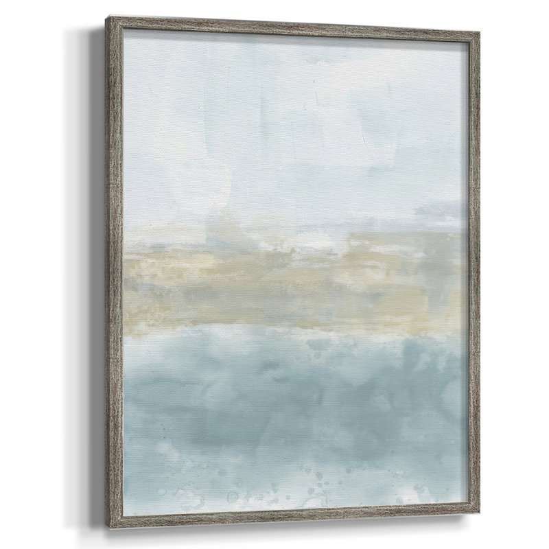 Sea Mist Vista I, reproduction encadrée - bois massif, H 15 po x l 12 po