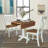 Dooly 2 - Person Solid Wood Solid Wood Top Pedestal Dining Set-799087356